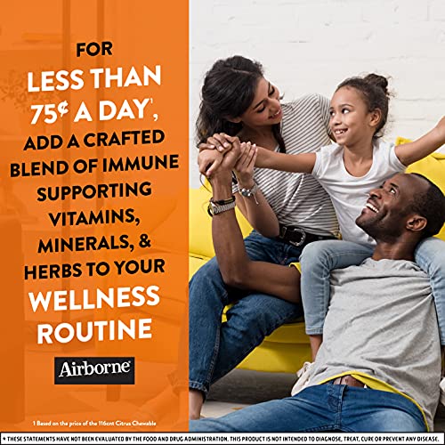 Airborne Vitamin C 1000Mg Per Serving - Citrus Chewable Tablet