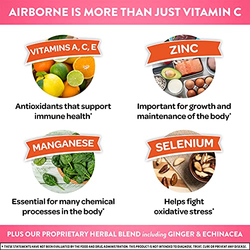 Airborne Vitamin C 1000Mg Per Serving - Very Berry Effervescen