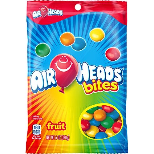 Airheads Bites Candy Peg Bag, Fruit, Party, 6 Ounce