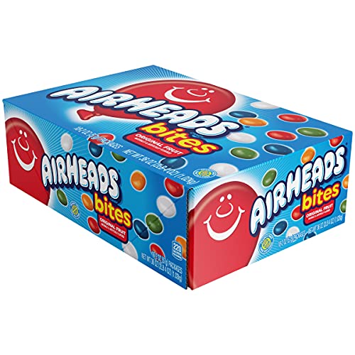 Airheads Candy Bites, Assorted Fruit Flavor, Non Melting, Hallow...
