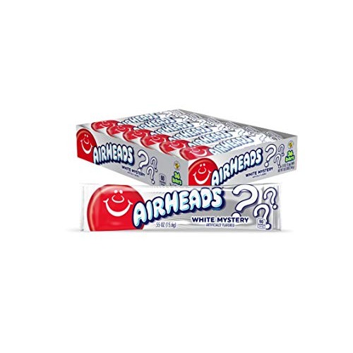 Airheads Candy, Individually Wrapped Full Size Bars, White Myste