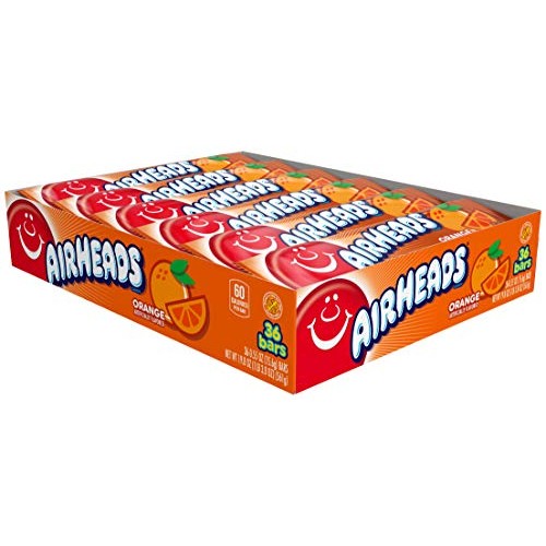 Airheads Candy, Individually Wrapped Full Size Bars, Orange, Bul Airheads Candy, Individually Wrapped Full Size Bars, Orange, Bul