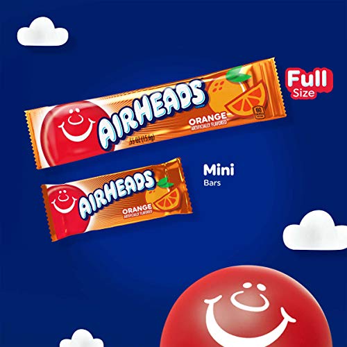 Airheads Candy, Individually Wrapped Full Size Bars, Orange, Bul Airheads Candy, Individually Wrapped Full Size Bars, Orange, Bul