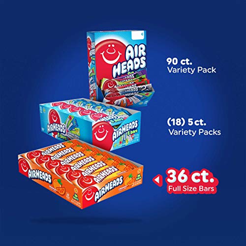 Airheads Candy, Individually Wrapped Full Size Bars, Orange, Bul Airheads Candy, Individually Wrapped Full Size Bars, Orange, Bul