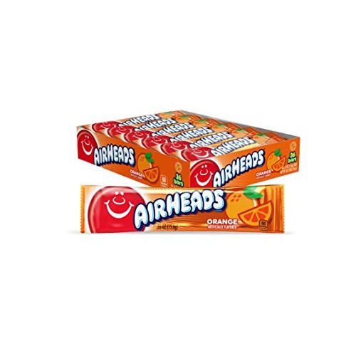 Airheads Candy, Individually Wrapped Full Size Bars, Orange, Bul Airheads Candy, Individually Wrapped Full Size Bars, Orange, Bul