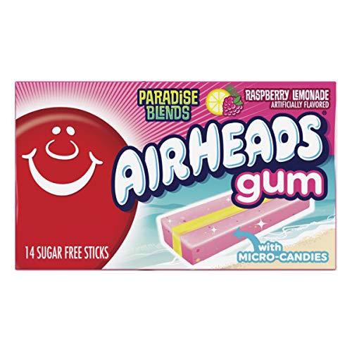 Airheads Candy Sugar-Free Chewing Gum With Xylitol, Raspberry Le