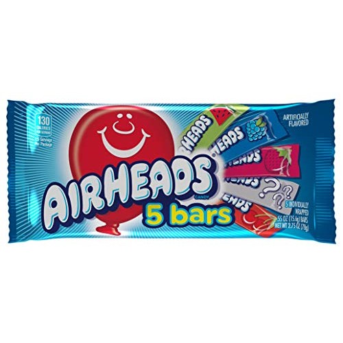 Airheads Variety 5 Full Size Bars Pack With Counter Display, Ass