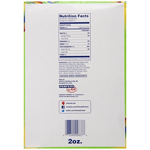 Airheads Xtreme Sour Belts Candy, 36 Ounce