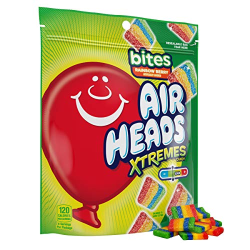 Airheads Xtremes Bites Sweetly Sour Candy, Rainbow Berry, Non Me