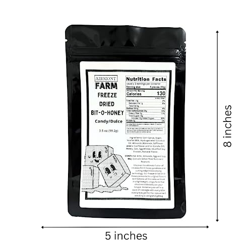 Freeze Dried Candy Bit-O-Honey 4 oz - Cut To Bite Sized Pieces -...