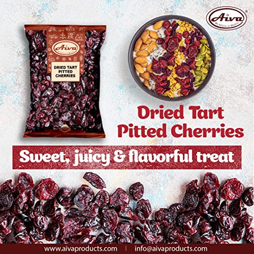 Aiva Dried Tart Pitted Cherries 1 LB Natural Cherry Non-GMO, Bulk