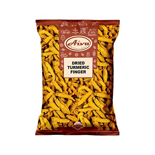 AIVA Dry Turmeric Roots | Fingers | Whole roots - 7 Ounce 200gm