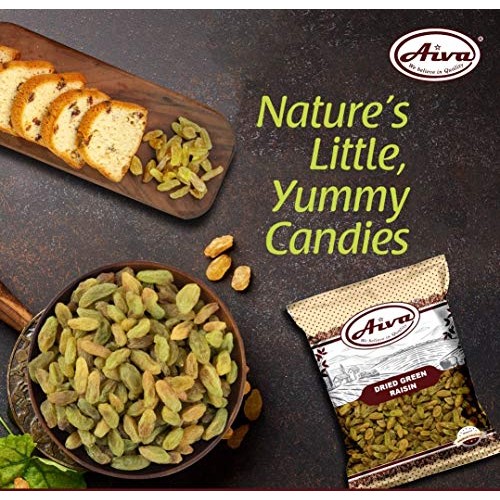 Aiva - Green Raisins - 2 Lb | Premium Large Seedless Dried | No