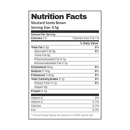 AIVA Mustard Seeds Brown RAI SARSON Whole I All Natural | Vega...