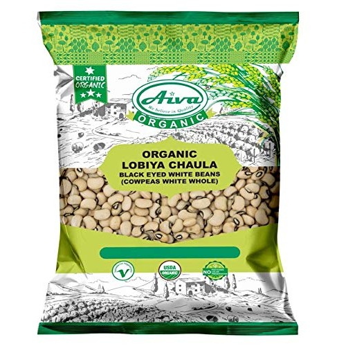 Aiva Organic Black Eye Beans - Usda Certified 2 Lb