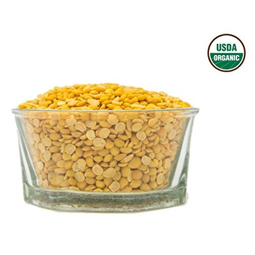 Aiva Organic Chana Dal Chick Peas Split- Usda Certified 2 Lb
