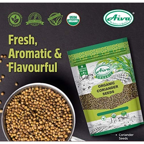 Aiva Organic Coriander Seed 3.5 Oz