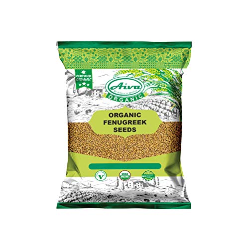 Aiva Organic Fenugreek Seeds Whole Methi 3.5 Oz