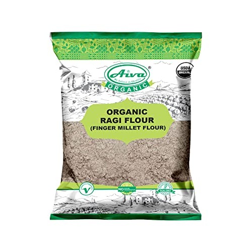 Aiva Organic Finger Millet Flour | Ragi Flour 2 lb