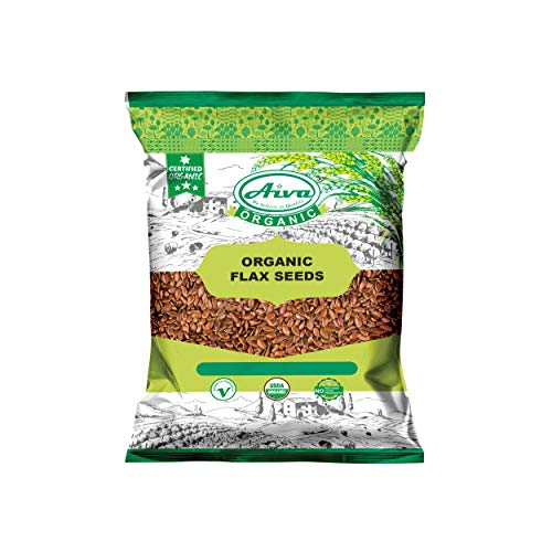 Aiva - Organic Flax Seeds Brown - Usda Certified - 200Gm