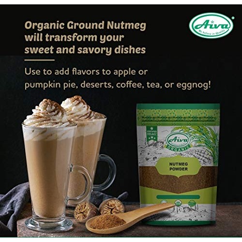 Aiva - Organic Nutmeg Powder Jaifal Powder - Usda Certified