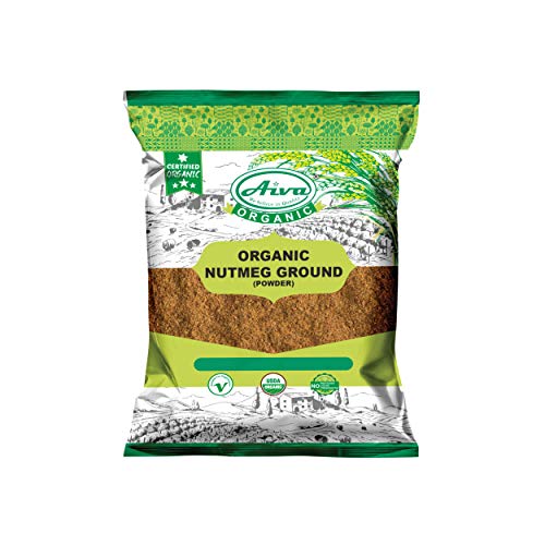 Aiva - Organic Nutmeg Powder Jaifal Powder - Usda Certified