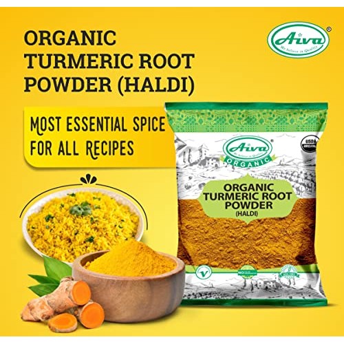AIVA Organic Turmeric Root Powder Haldi 3.5 oz