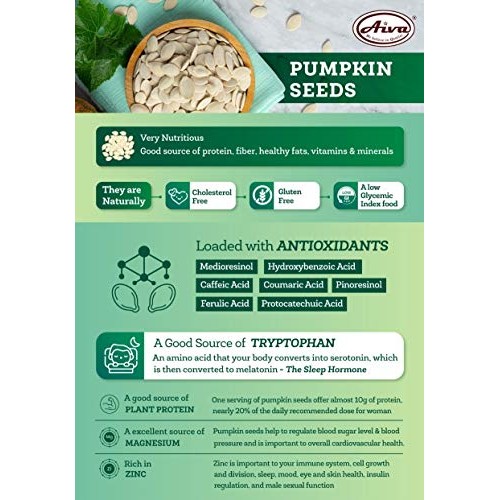 Aiva Pumpkin Seeds Raw 4 Lb