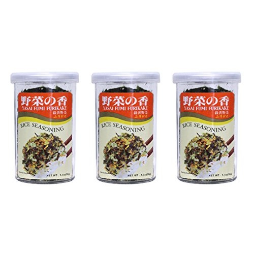 Ajishima Yasai Fumi Furikake Rice Seasoning 1.7 Oz （Pack Of 3