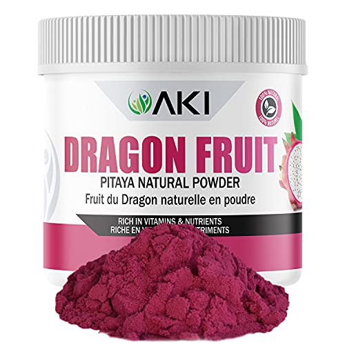 AKI Pitaya Dragon Fruit Powder 5.29Oz/150G - Sugar-free Dried ...