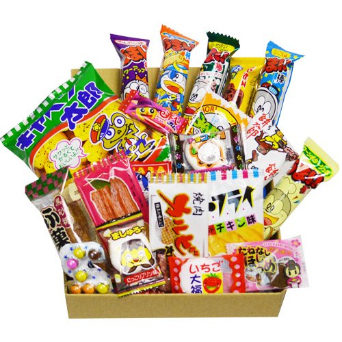 Japanese Candy Dagashi Box 20pcs Umaibo Snack Gummy potato Chip ...
