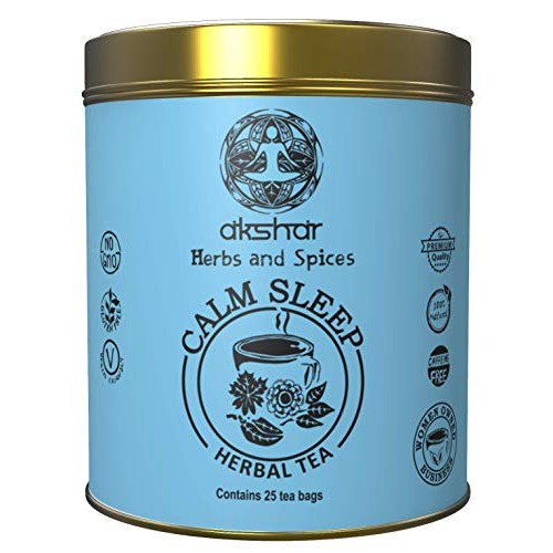 Calm Sleep Organic Herbal Health Tea, Infused With Papaya, Guava
