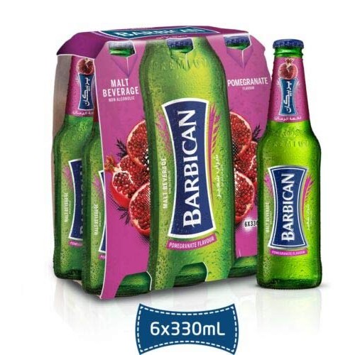 Barbican Pomegranate Flavor Malt Beverage Non Alcoholic Drink