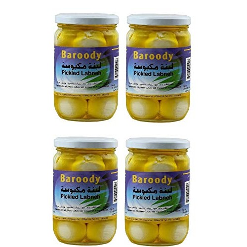 Baroody Plain Pickled Labneh Balls Dry Yogurt In Oil. 4 Glas
