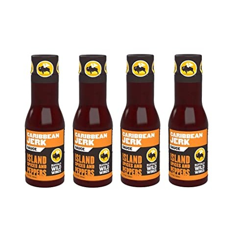 Caribbean Jerk Sauce Island Spices &Amp; Peppers- 4 Bottles 12 Fl.Oz