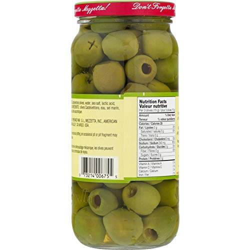 Italian Castelvetrano Pitted Green Olives Kosher 4 Jars 8 Oz. Ea