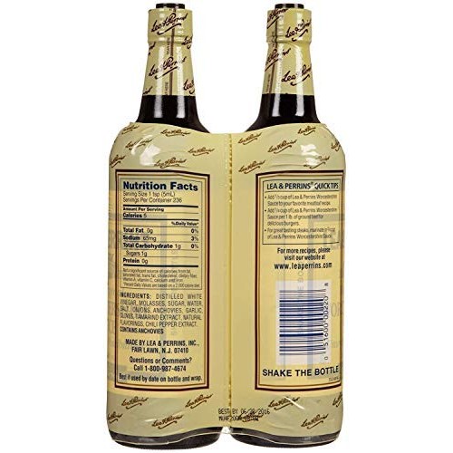 Lea &Amp; Perrins Worcestershire Sauce All Natural Kosher - Pack Of