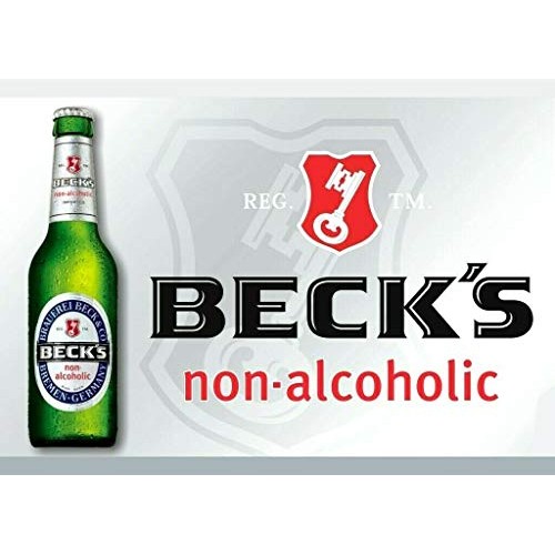 Malt Beverage Becks German Non Alcoholic Beer 2 Packs Of 12 Gla