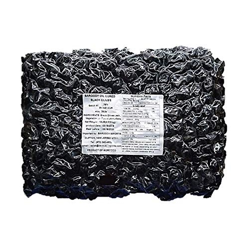 Moroccan Oil Cured Olives 10Lbs Air Vacuumed Pack Kosher - زيتون