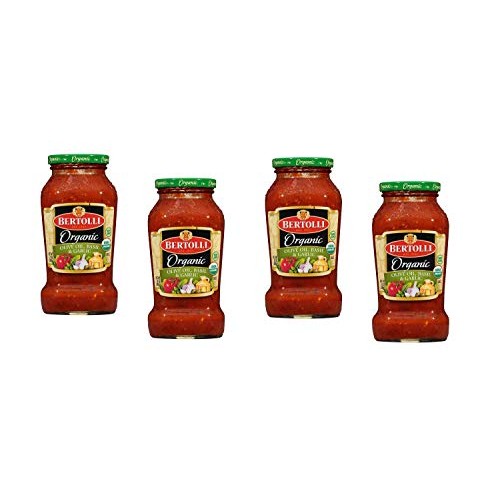Organic Bertolli Olive Oil Basil &Amp; Garlic Pasta Sauce - 4 Glass