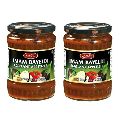 Zergut Imam Bayeldi Eggplant Appetizer 2 Glass Jars 19Oz/540G مس