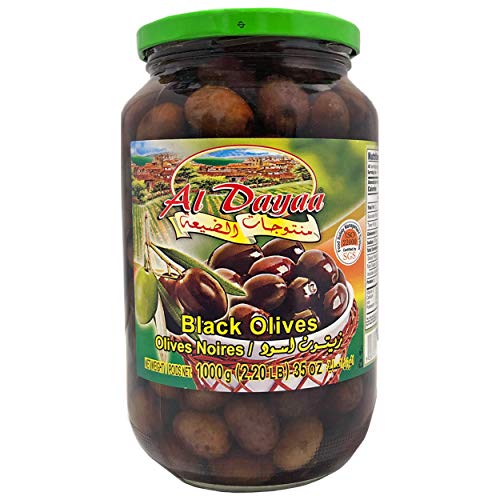 Al Dayaa - Black Olives, 2.20 Lb 1000G