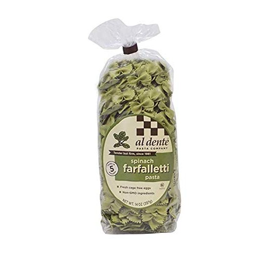 Al Dente Spinach Farfalletti Pasta 14-Oz Bag Pack Of 3