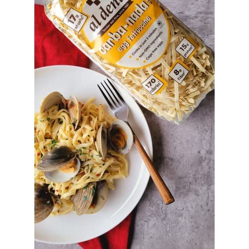 Al Dente Carba-Nada Egg Fettuccine, 10-Ounce Bags Pack Of 6