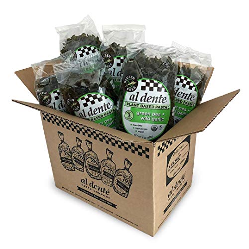 Al Dente Plant Based Pasta Green Pea + Wild Garlic, 8 Ounce Pac
