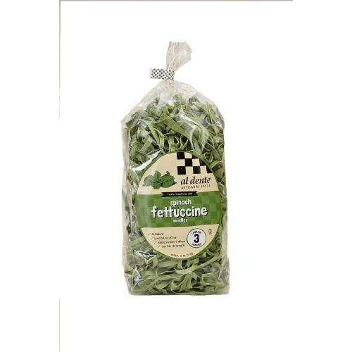 Al Dente Spinach Fettuccine, 12-Ounce Bag Pack Of 2