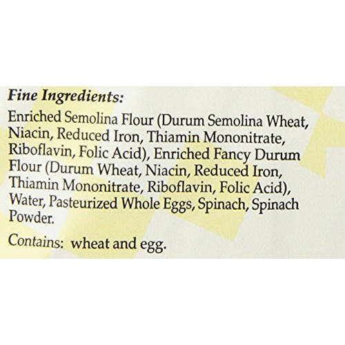 Al Dente Spinach Fettuccine, 12-Ounce Bag Pack Of 6