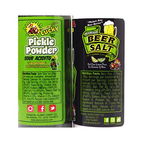 Alamo Candy Beer Salt , Pickle Powder Bundle - Flavored Salt , L