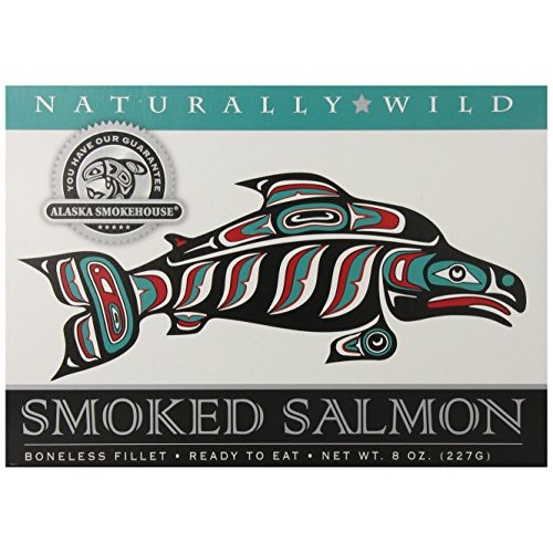 Alaska Smokehouse Smoked Salmon Fillet, 8 Ounce Gift Box