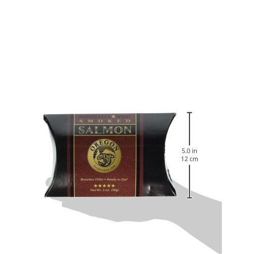 Alaska Smokehouse Smoked Salmon Fillet In A Black Box With A Cri